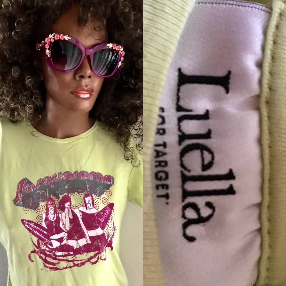 Vintage 2005 LUELLA BARTLEY for TARGET Surfer Girl COASTAL Tee M New - Rare!